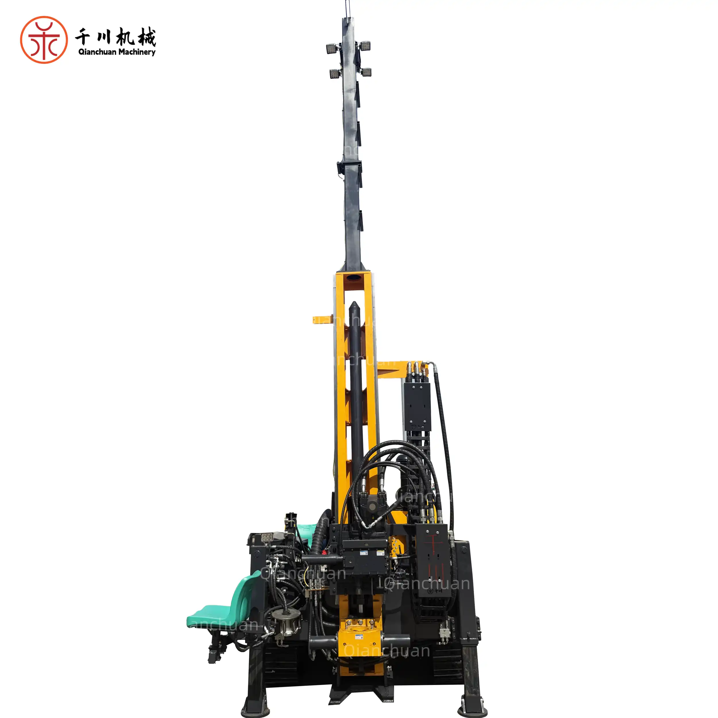 fully hydraulic rope core drilling rig